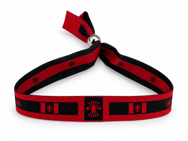 Pulsera de Tela Falange Roja Ajustable