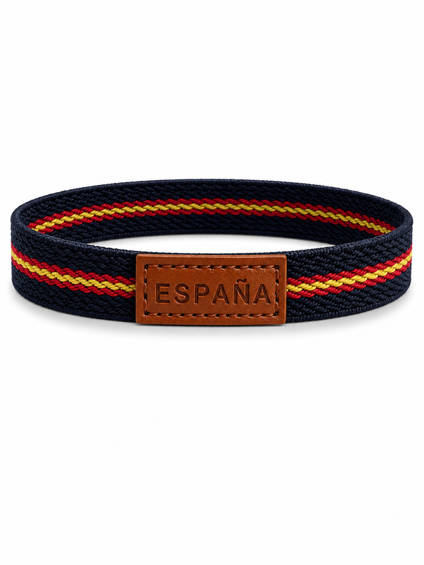 Pulsera España Estrecha | Goma Elástica