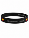 Pulsera Legión Española | Silicona Negra «Legionarios a Morir» y Bandera de España