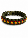 Pulsera de Paracord con Bandera de España | Cuerda Técnica Trenzada
