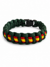 Pulsera de Paracord con Bandera de España | Cuerda Técnica Trenzada