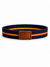 Pulsera de Goma Elástica con Parche de Piel y Bandera de España