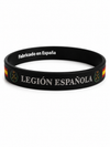 Pulsera Legión Española | Silicona Negra «Legionarios a Morir» y Bandera de España
