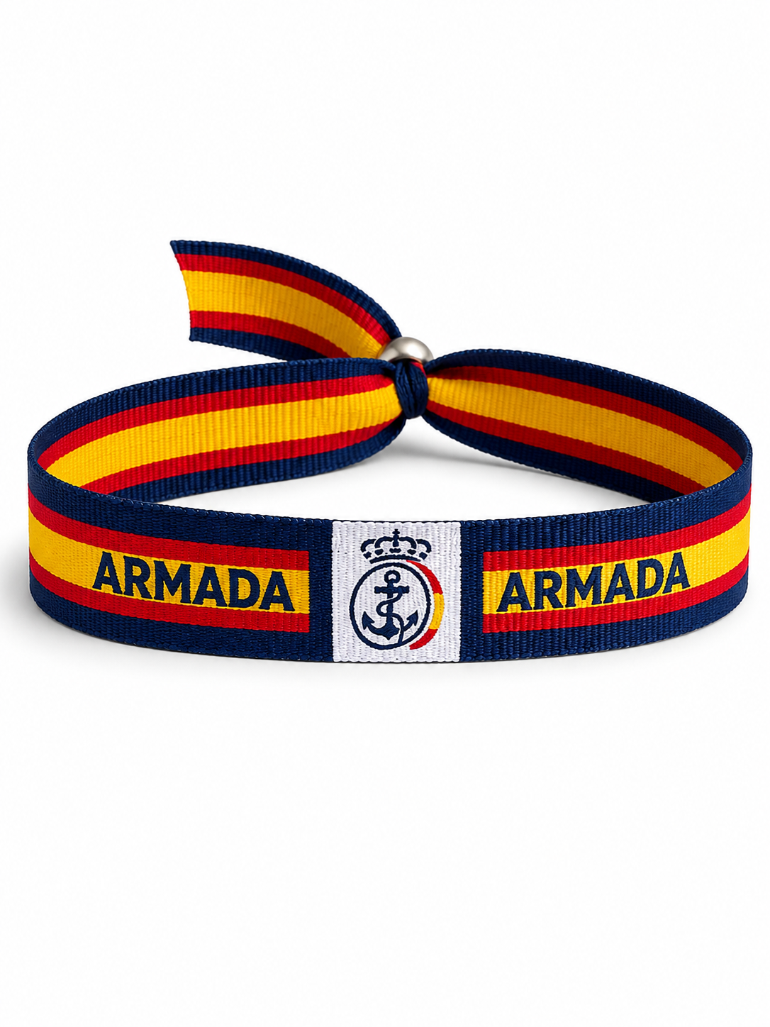 Pulsera Armada Española | Tela con Emblema Bordado y Bandera de España