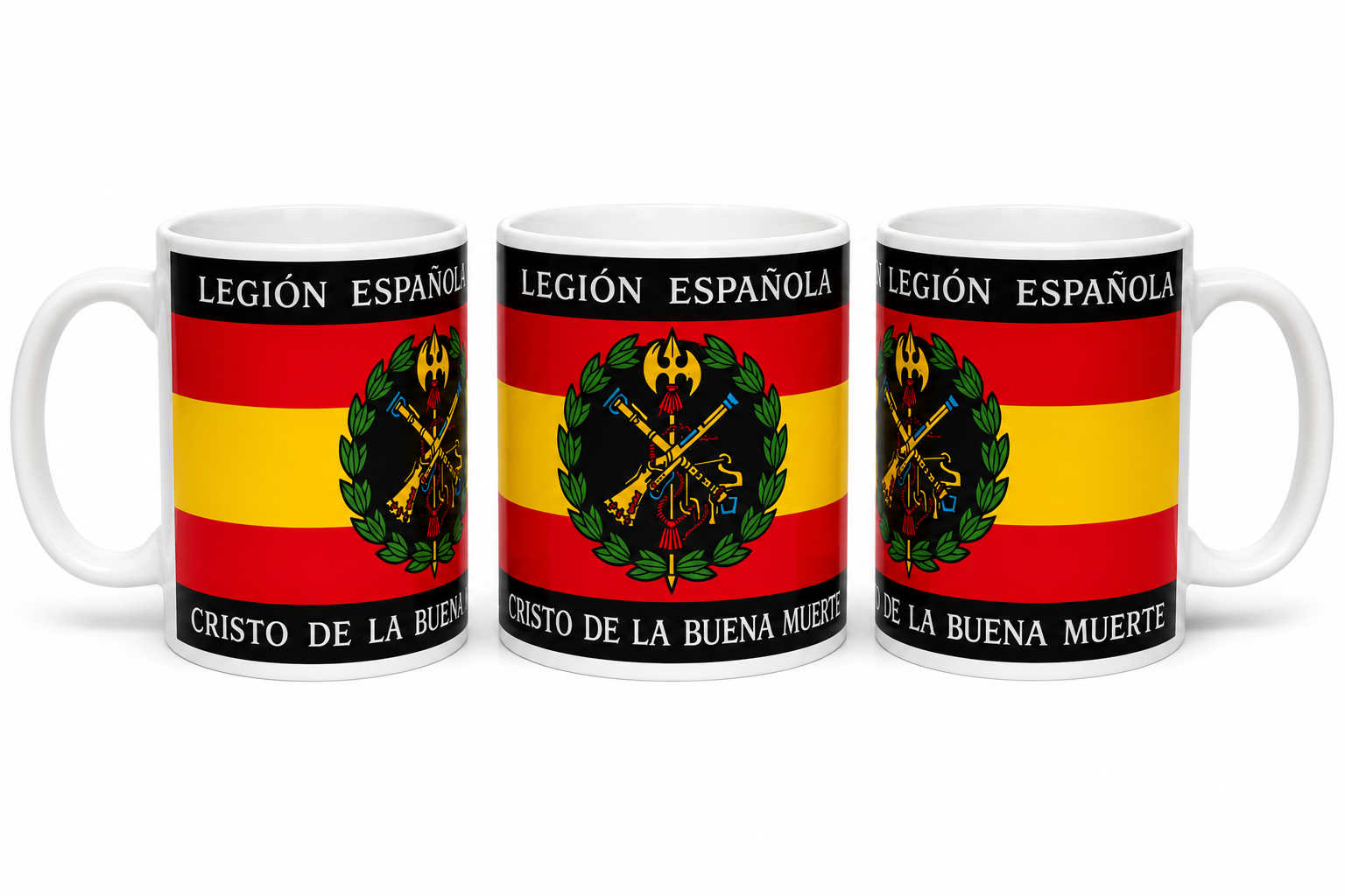 Taza Legión Española | Bandera de España y Emblema Legionario