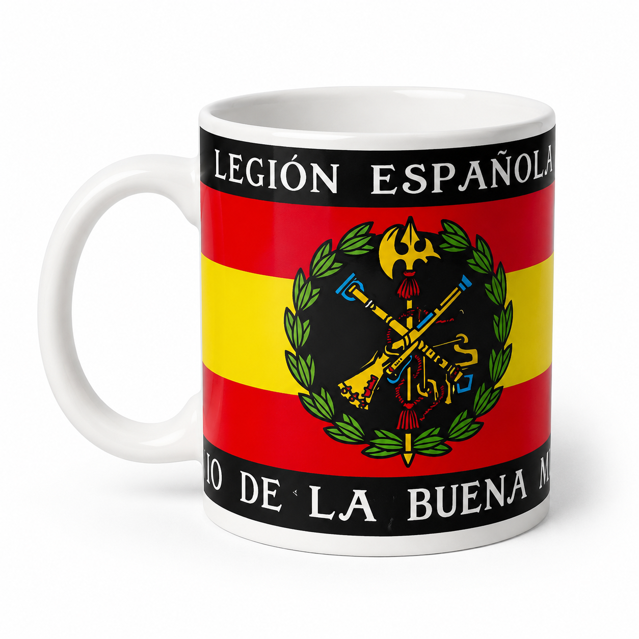 Taza Legión Española | Bandera de España y Emblema Legionario
