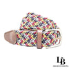 Cinturón Elástico Trenzado Multicolor - Comodidad y Estilo Casual