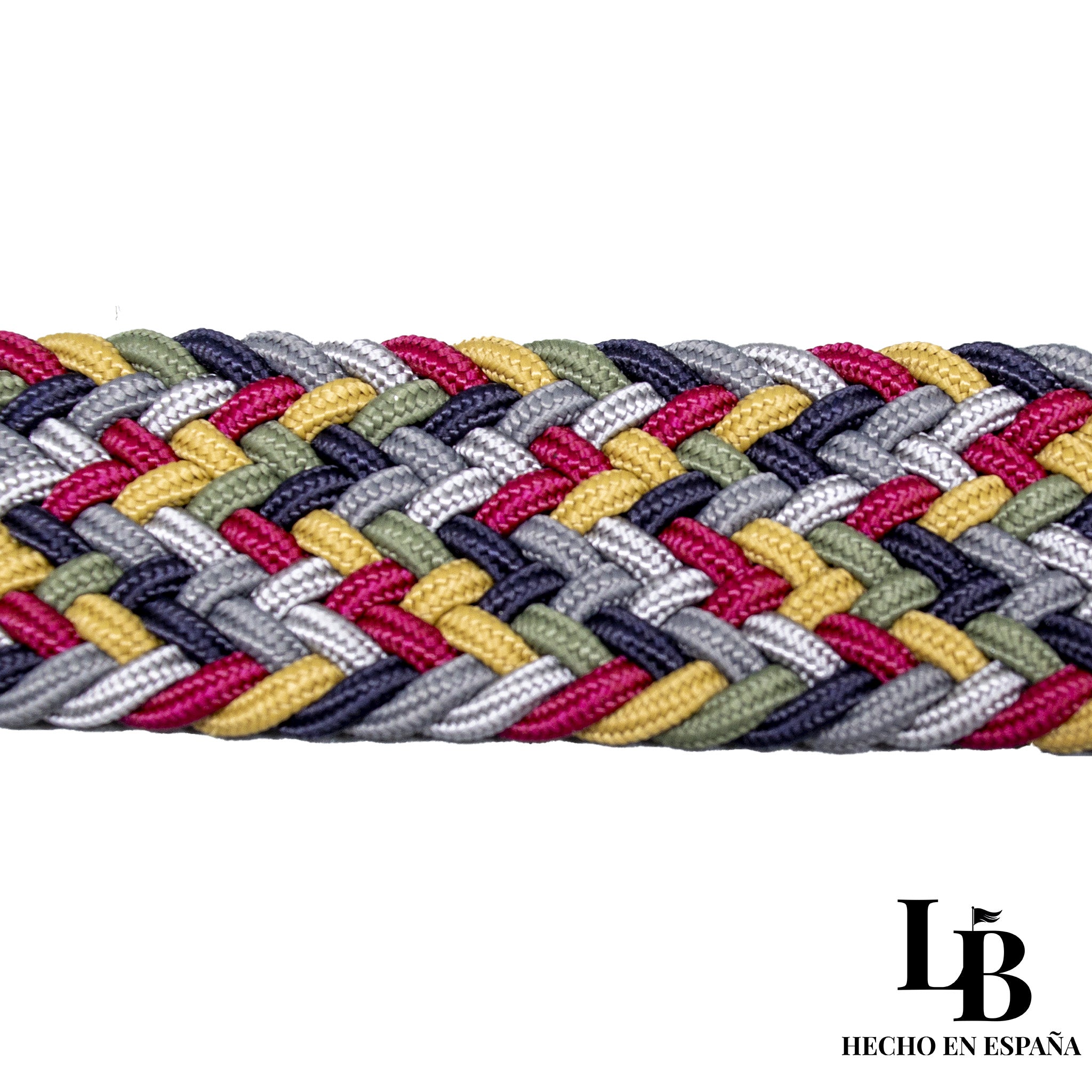 Cinturón Elástico Trenzado Multicolor - Comodidad y Estilo Casual