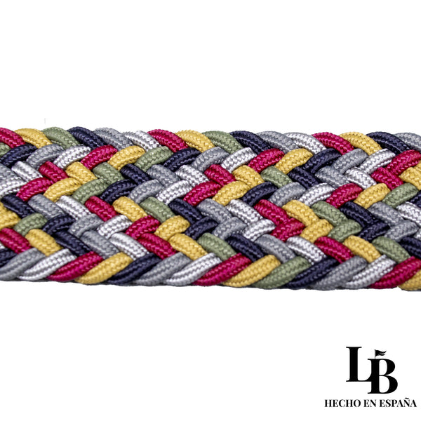 Cinturón Elástico Trenzado Multicolor - Comodidad y Estilo Casual
