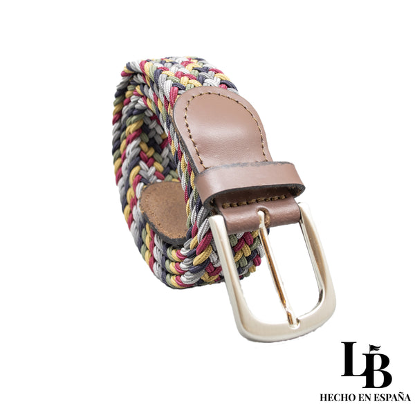 Cinturón Elástico Trenzado Multicolor - Comodidad y Estilo Casual