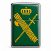 Mechero Estilo Zippo Guardia Civil – Emblema Dorado sobre Verde
