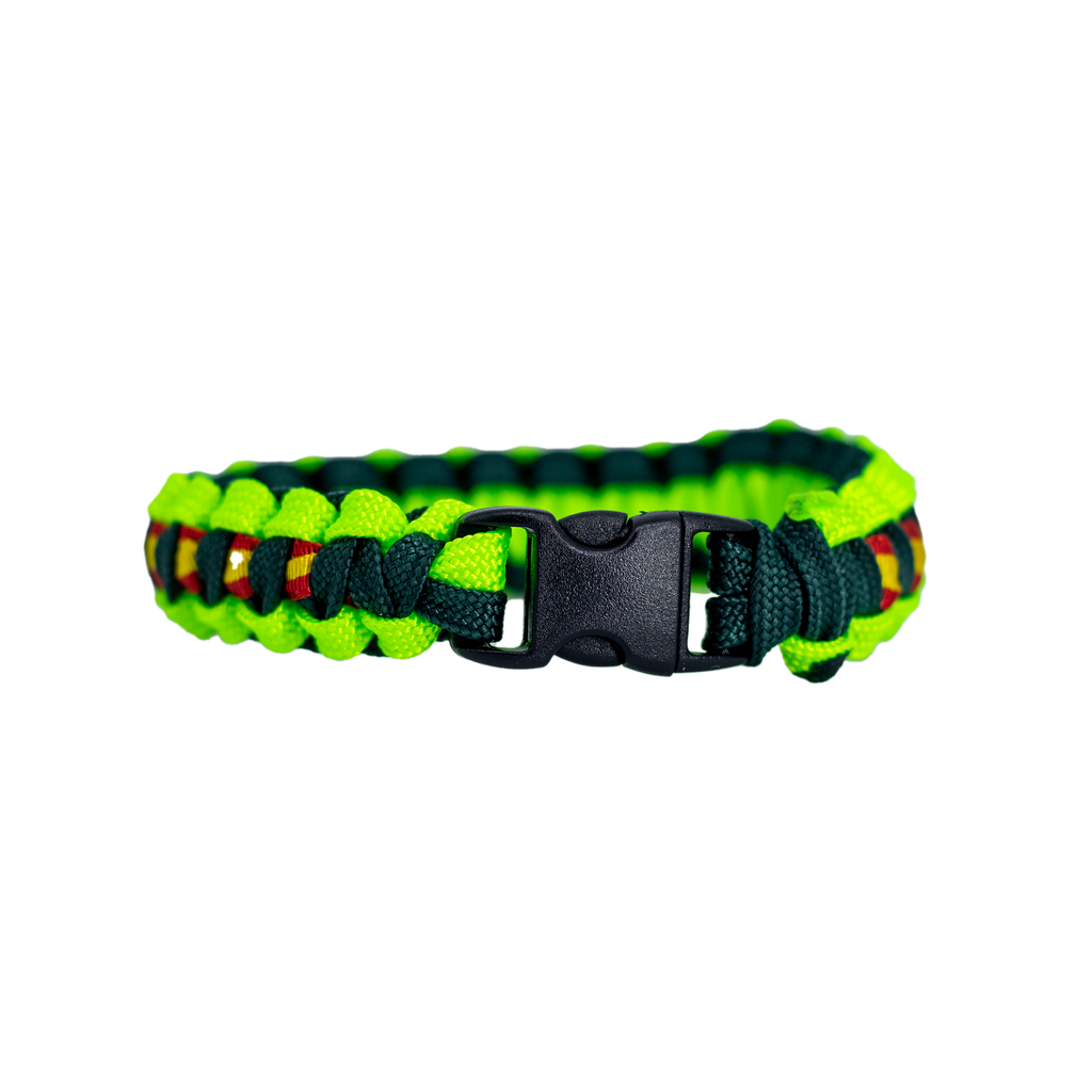 Pulsera Paracord verde Guardia Civil - Línea España - Regalos Coca